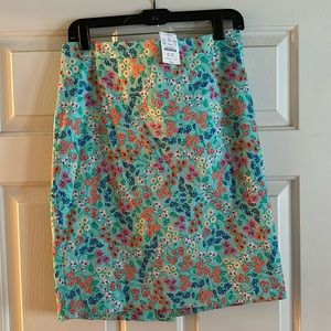 J Crew Printed Pencil Skirt